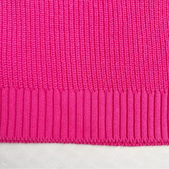 sezane • gary sweater pink creation magnolia button neck 100% organic cotton • s - Picture 9 of 10